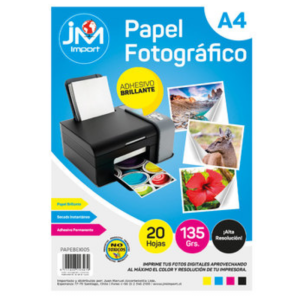 Papel fotografico adhesivo