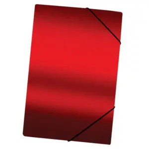 Carpeta metalizada con elástico