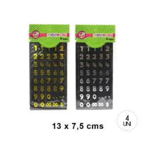 Números metalicos artetop