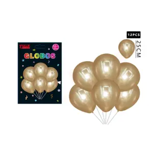 globos 12 unidades metal